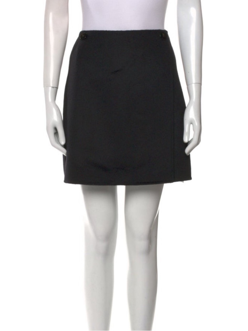 Holzweiler Black Wool Mini Skirt